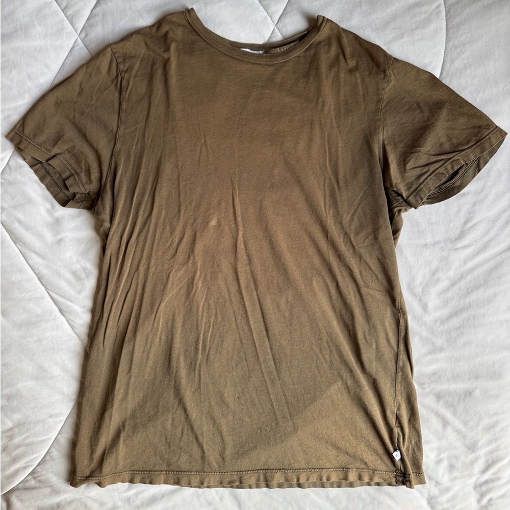 JAMES PERSE SHORT SLEEVE CREW NECK Green Platoon Pigment Size 2 Medium